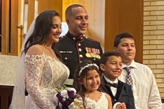 Gabriella and Esteban Russi and family after their wedding on March 6, 2021.